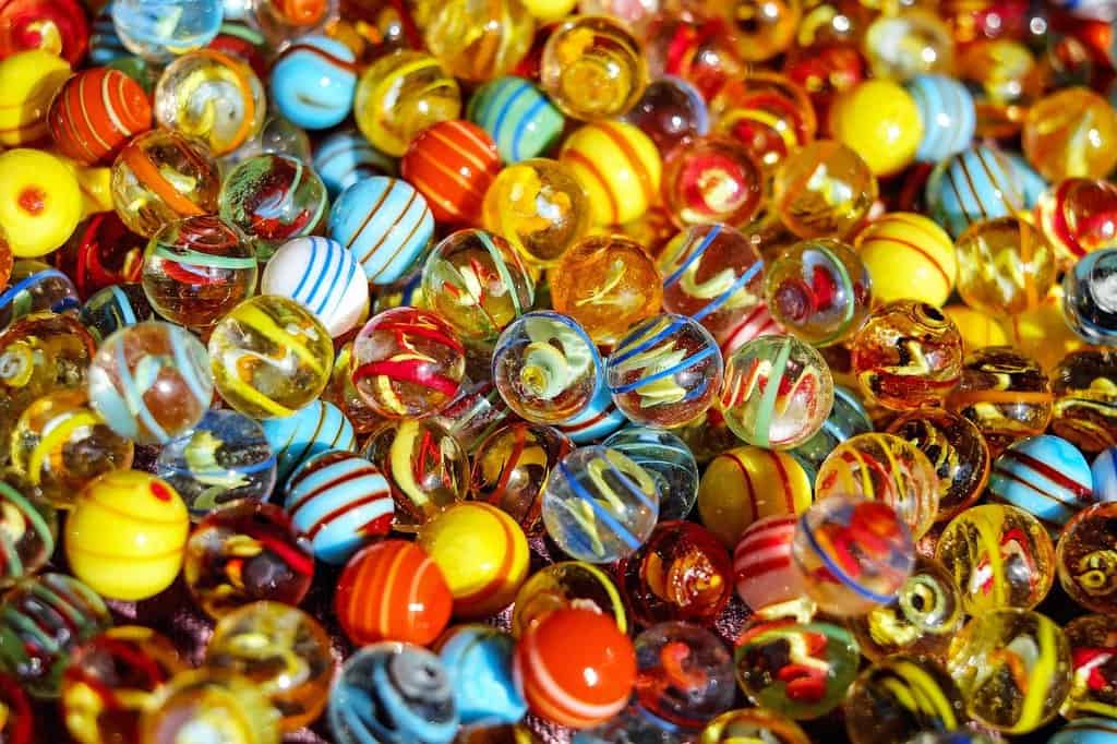 Coloured marbles